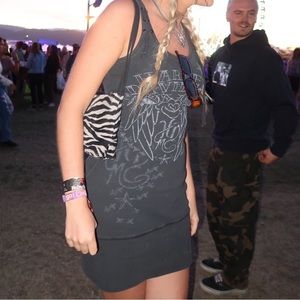 Harley Davison thrifted dress